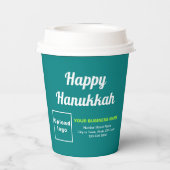 Hanukkah Aquamariner Grünbuch-Cup Pappbecher (Rückseite)