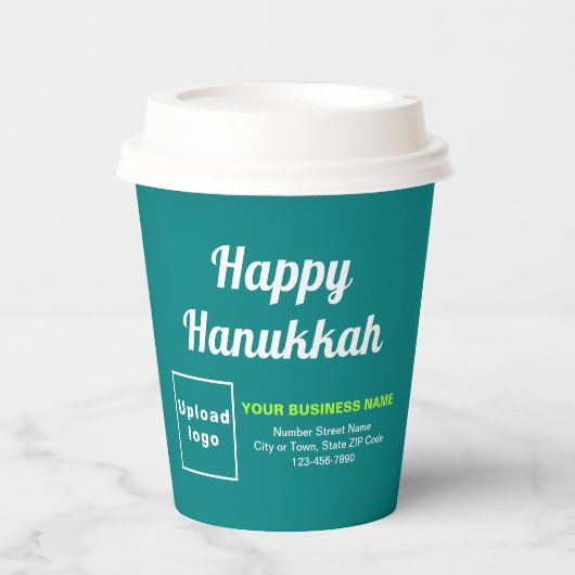 Hanukkah Aquamariner Grünbuch-Cup Pappbecher (Vorderseite)