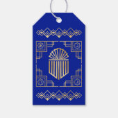 Hanukkah Art Deco Dreidel Design Geschenkanhänger (Vorderseite)