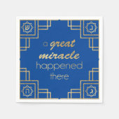 Hanukkah Art Deco Ein perfektes Wochenende in Luga Serviette (Vorderseite)