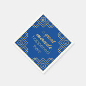 Hanukkah Art Deco Ein perfektes Wochenende in Luga Serviette (Ecke)