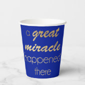 Hanukkah Art Deco Pappbecher (Rückseite)