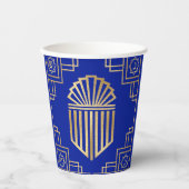 Hanukkah Art Deco Pappbecher (Vorderseite)