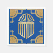 Hanukkah Art Deco Serviette (Vorderseite)