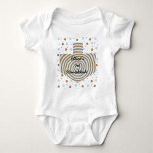 Hanukkah Baby Jersey Bodysuit Personalisiert. Baby Strampler