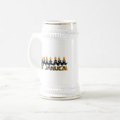 Hanukkah Bierglas (Vorderseite Links)