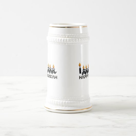 Hanukkah Bierglas (Mittel)