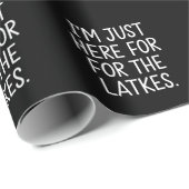 Hanukkah bin ich nur für die Latkes jüdisch hier Geschenkpapier (Rolleneckpunkt)