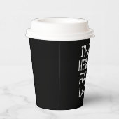 Hanukkah bin ich nur für die Latkes jüdisch hier Pappbecher (Rechts)