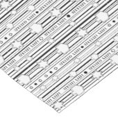 Hanukkah Black and White Stars 14 x 72 Kurzer Tischläufer (Ecke)