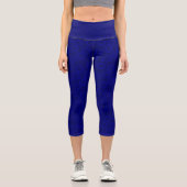 hanukkah blauer Stern der david Capri Leggings (Vorderseite)