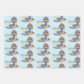 Hanukkah Blenheim Cavalier King Charles Spaniel Geschenkpapier Set (Vorderseite 2)