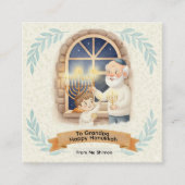 Hanukkah Blessing - Grandfather and Child Begleitkarte (Vorderseite)