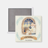 Hanukkah Blessing - Grandfather and Child Magnet (Vorderseite/Rückseite)