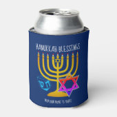 Hanukkah Blessings Dosenkühler (Kanne Vorderseite)