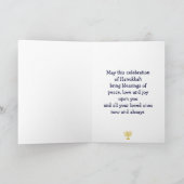 HANUKKAH BLESSINGS FEIERTAGSKARTE (Innenseite)