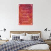Hanukkah Blessings Hebräisch Englische Kerzenleuch Leinwanddruck (Insitu (Schlafzimmer))