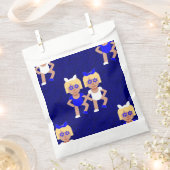 hanukkah blue bunny ear twins geschenktütchen (Ausgeschnitten)