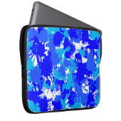 Hanukkah Blue Paint Spritzer Laptopschutzhülle (Vorne Rechts)