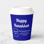 Hanukkah Blue Paper Cup Pappbecher (Vorderseite)
