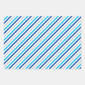 Hanukkah Blue Silver Geschenkpapier Set (Vorderseite)