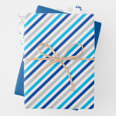 Hanukkah Blue Silver Geschenkpapier Set (Beispiel)