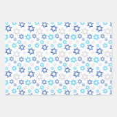 Hanukkah Blue Silver Geschenkpapier Set (Vorderseite 3)