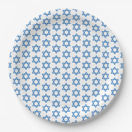Hanukkah Blue Star Pattern Holiday Faith Pappteller