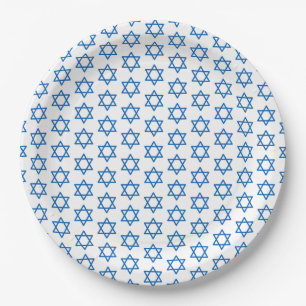 Hanukkah Blue Star Pattern Holiday Faith Pappteller