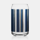 Hanukkah Blues Stripes Blue White Dosenglas (Vorderseite)