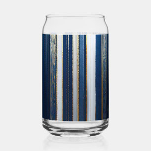 Hanukkah Blues Stripes Blue White Dosenglas