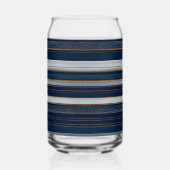 Hanukkah Blues Stripes Blue White Dosenglas (Rechts)