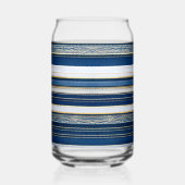 Hanukkah Blues Stripes Blue White Dosenglas (Links)