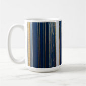 Hanukkah Blues Stripes Blue White Kaffeetasse (Links)