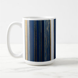 Hanukkah Blues Stripes Blue White Kaffeetasse