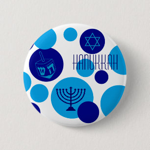 Hanukkah-Bubble-Punkte Button