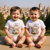 Hanukkah Bunny’s First Bright Night Baby Strampler