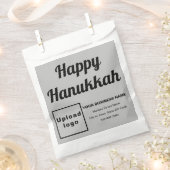 Hanukkah Business Gray Background Paper Bag Geschenktütchen (Ausgeschnitten)