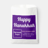 Hanukkah Business Lila Background Paper Bag Geschenktütchen (Vorderseite)