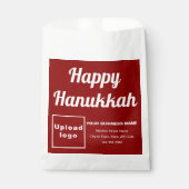 Hanukkah Business Red Background Paper Bag Geschenktütchen (Vorderseite)