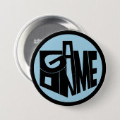 Hanukkah Button, Spiel am Black Dreidel Button (Vorne & Hinten)