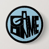 Hanukkah Button, Spiel am Black Dreidel Button (Vorderseite)