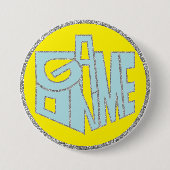 Hanukkah Button, Spiel am Blue Dreidel Button (Vorderseite)