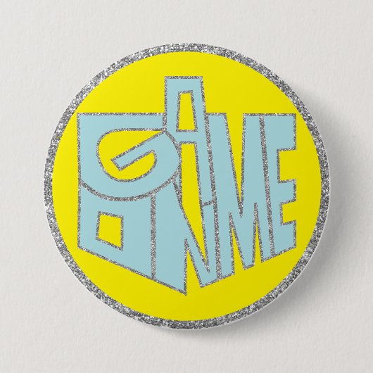 Hanukkah Button, Spiel am Blue Dreidel Button (Vorderseite)