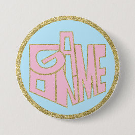 Hanukkah Button, Spiel auf rosa Dreidel Button