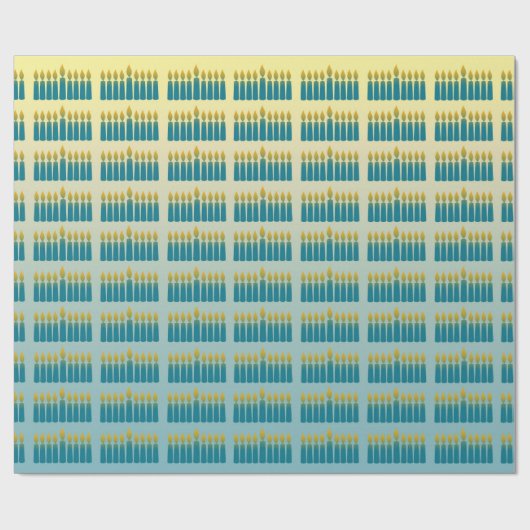 Hanukkah Candles   Geschenkpapier (Flach)