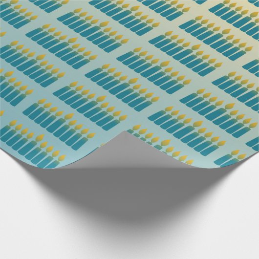 Hanukkah Candles Geschenkpapier (Ecke)