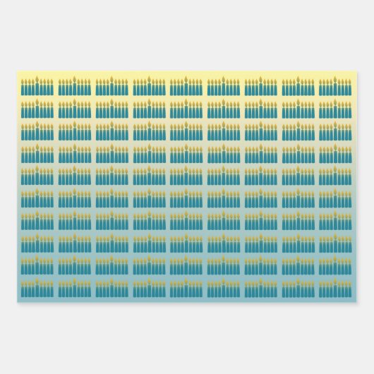 Hanukkah Candles Geschenkpapier Set (Vorderseite 3)