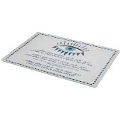 Hanukkah Candles Glasplatte Schneidebrett (Ecke)