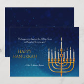 Hanukkah Candles Holiday Card Feiertagskarte (Vorne/Hinten)